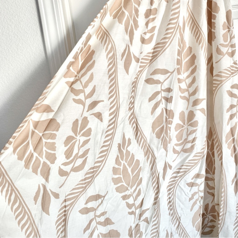 βοΈ VICI Collection Coastal Views Tropical Maxi Skirt Cream Beige Neutral Floral - Picture 7 of 15
